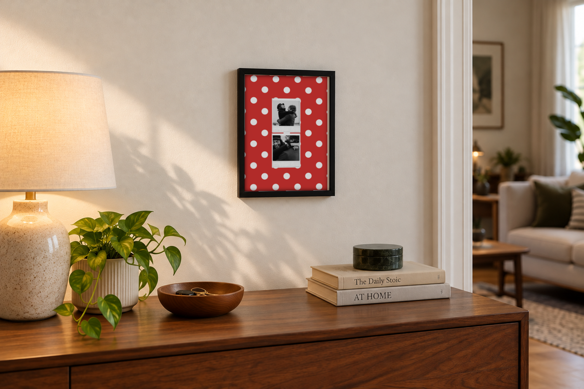 Two Polaroid Pinterest Pick Frame - Pack of 2 framed print in a room