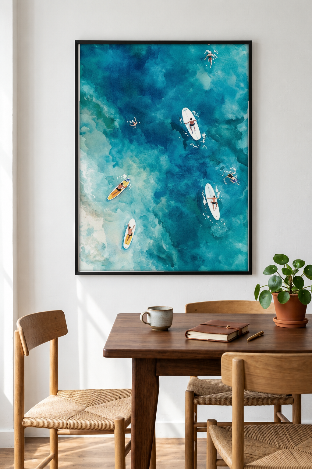 Landscape Art - Surf and Slide framed print in a room