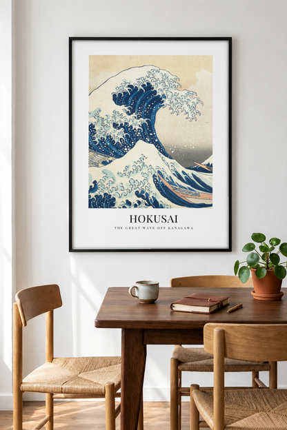 The Great Wave Off Kanagawa - Museum Edition framed print in a room