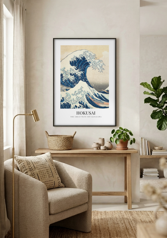 The Great Wave Off Kanagawa - Museum Edition framed print in a room
