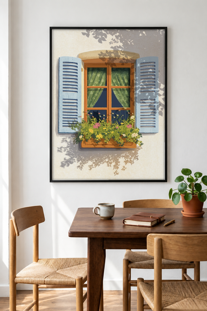 Boho Art - Whispers in the Shade framed print in a room