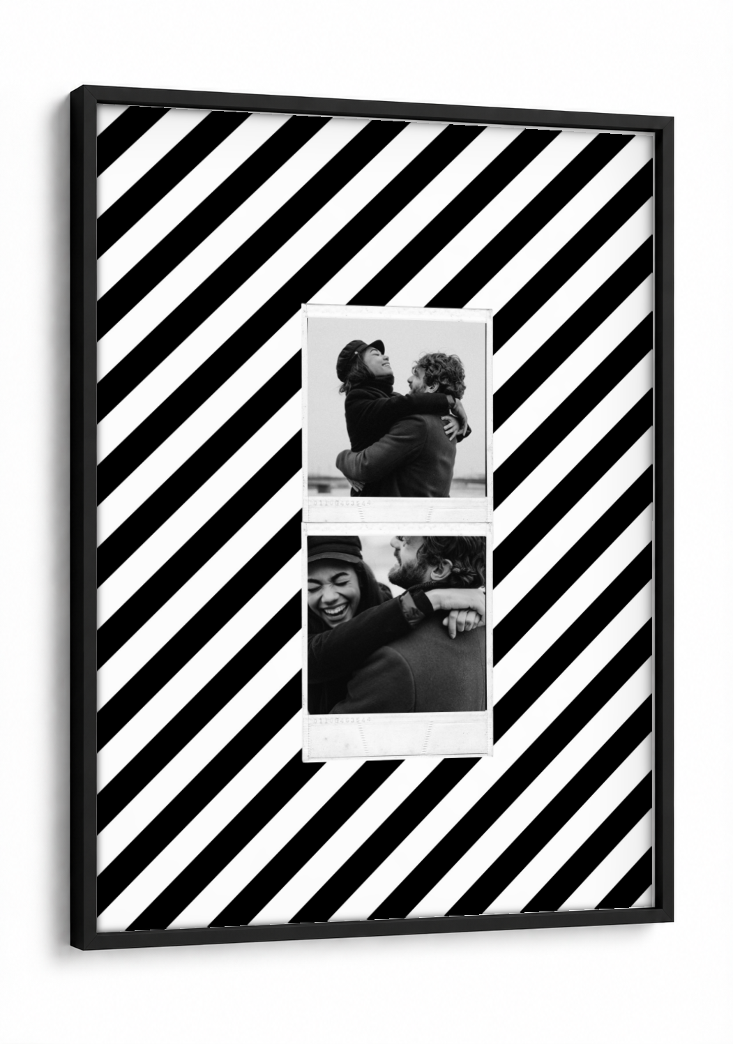 Two Polaroid Pinterest Pick Frame - Pack of 2 framed print in a black frame