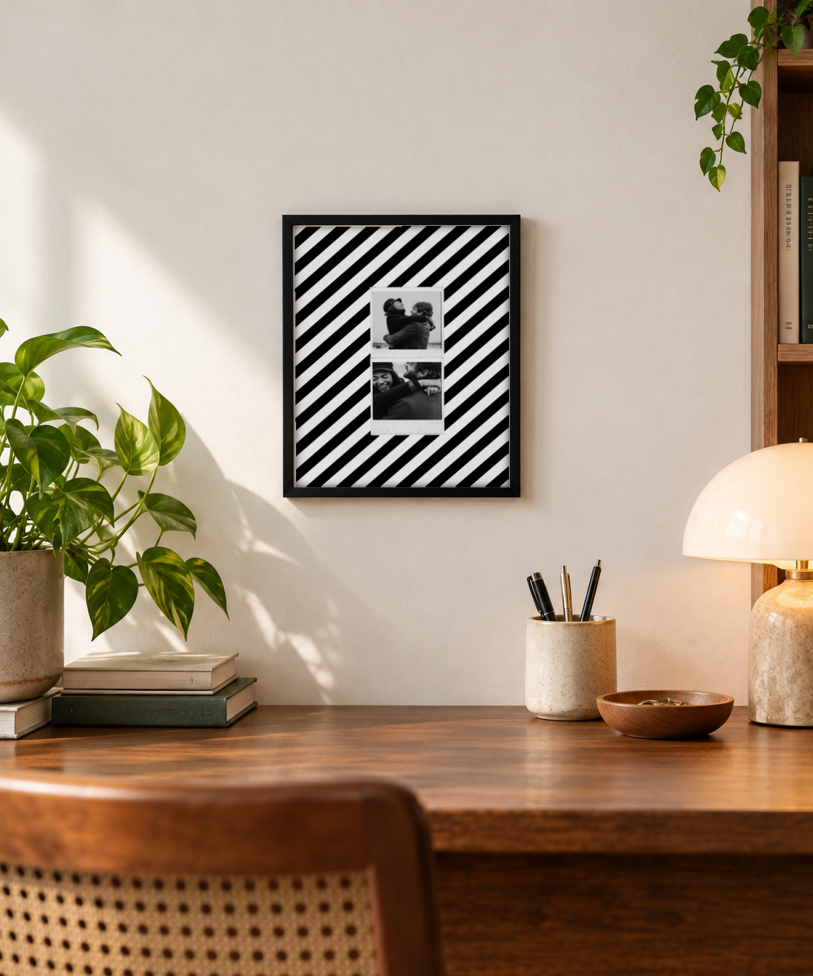 Two Polaroid Pinterest Pick Frame - Pack of 2 framed print in a room