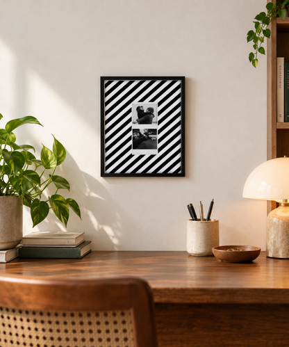 Two Polaroid Pinterest Pick Frame - Pack of 2 framed print in a room