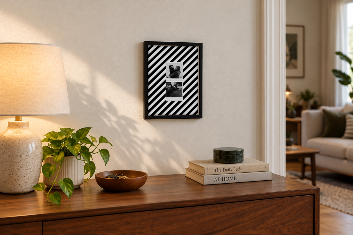 Two Polaroid Pinterest Pick Frame - Pack of 2 framed print in a room