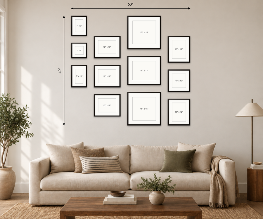Zig Zag Gallery Wall
